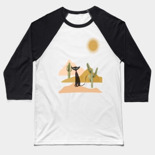 Cactus Cat Baseball T-Shirt